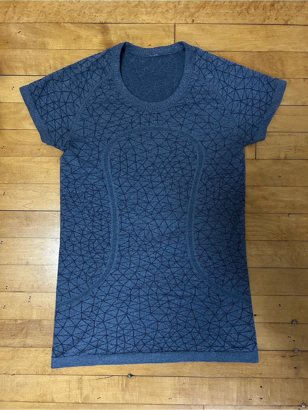 lululemon athletica Deep Blue Patterned Short-Sleeve Tee
